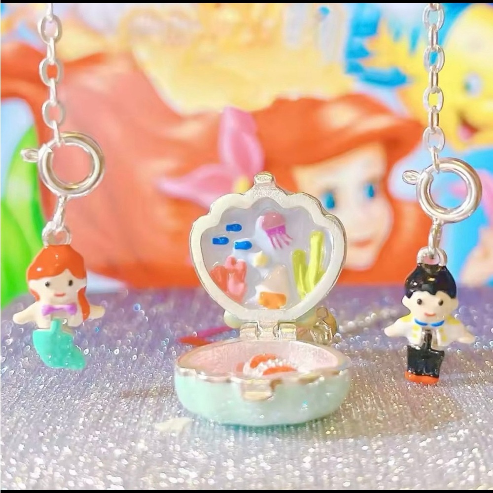 New Sterling Silver Disney Ariel Little Mermaid Polly Pocket Inspired Charms